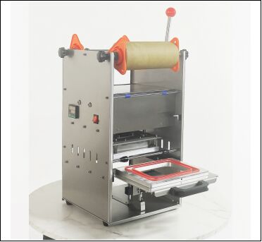 Electric Semi-automatic Manual Milk Tea Sealing Machine with Food-Grade Stainless Steel Body and 6061 Anodized Aluminum Mold