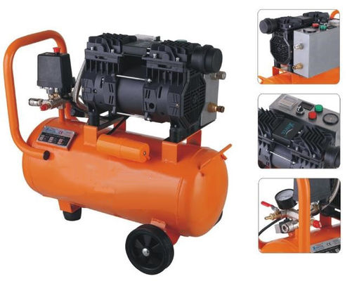 10 bar Oil Free Piston Compressor 50l Silent Orange 67mm 43KGS