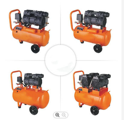 10 bar Oil Free Piston Compressor 50l Silent Orange 67mm 43KGS