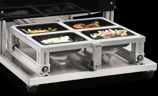 Factory Supply CUSTOMIZED QF370T-S Takeaway Fast Food Vegetable Lock Fresh Box Sealing Packaging Machine