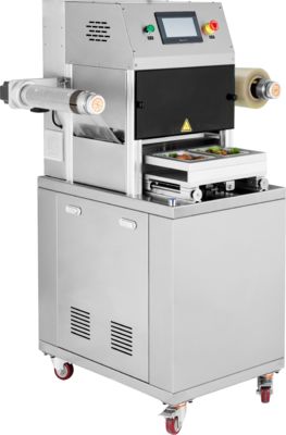 Factory Direct Sell Commercial  Automatic Modified Atmosphere Vertical Sealer Plastic Customized Tray DQ320L-E Tray Sealer