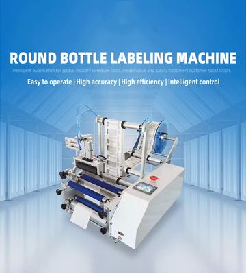 Semi-automatic round bottle labeling machine CH-311D for beer and wine, glass bottle and plastic bottle round tube labeling machine