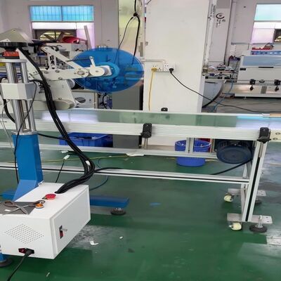 Fully Automatic Flat Gantry Labeling Machine CH-605K Paper Box Labeling Machine, Assembly Line Labeling Machine