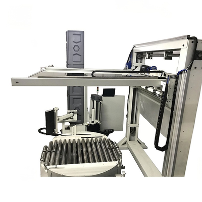 CHIC Electric Fully Automatic OnlineTop-Cover Stretch Film Pallet Wrapping Machine with Motor & PLC for Food Beverage Packaging